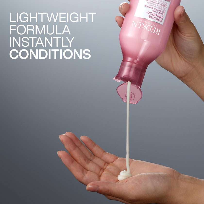 Redken Volume Injection, Volume Conditioner For Fine Flat Hair, Lightweight Moisture, Soft And Shiny Finish for Voluminous Hair, Paraben-Free, 300ml 🍁 All In One Marketplace Canada