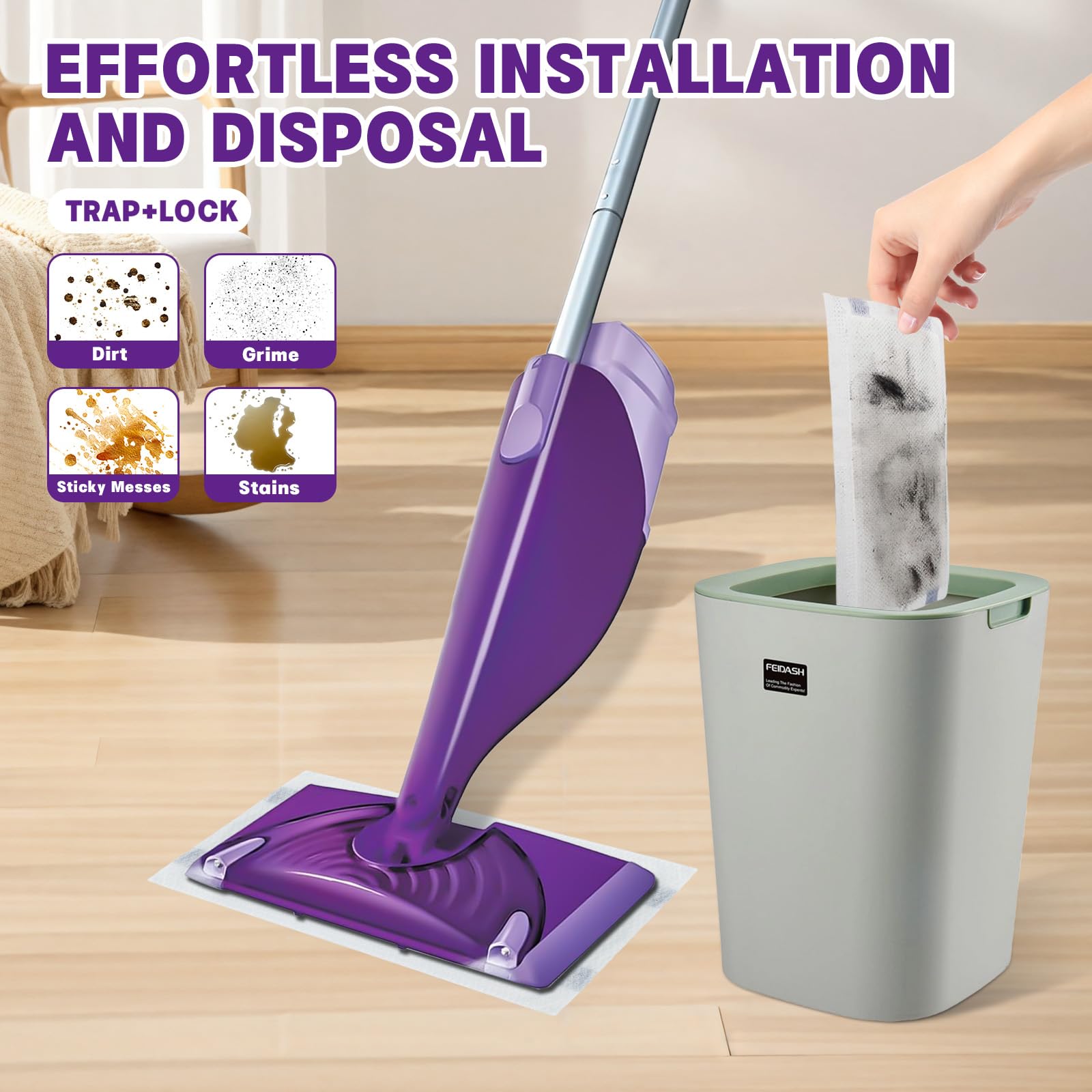 30 Count Disposable Wetjet Pad Refills for Swiffer Wetjet,Spray Wet Pads Refill, Heavy Duty Mop Pad Refills,All Purpose Multi Surface Floor Cleaning 🍁 All In One Marketplace Canada