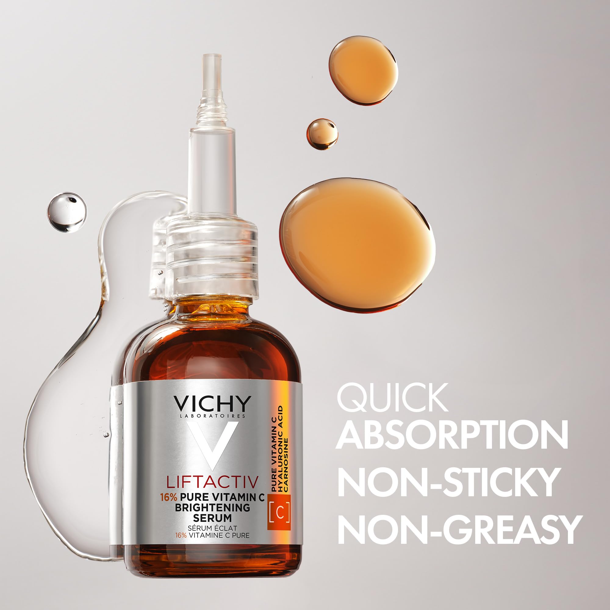 Vichy Vitamin C Serum for Face with Hyaluronic Acid & Glycerin. LiftActiv 16% Pure Vitamin C Serum for Brighter, Firmer & More Even-Toned Skin. Recognized by the Canadian Dermatology Association, 20ML 🍁 All In One Marketplace Canada
