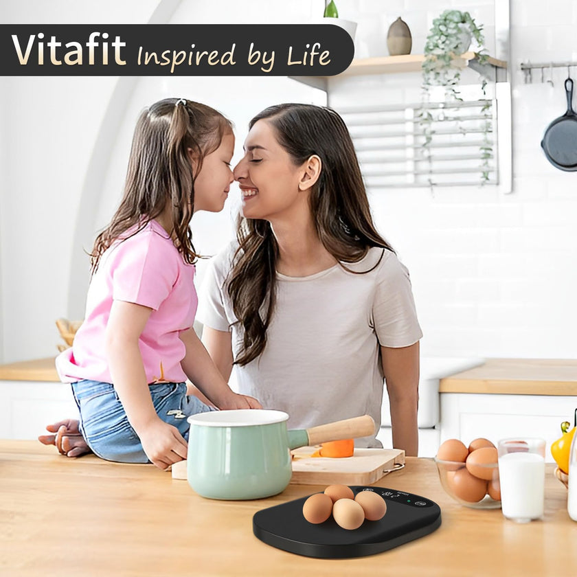 Vitafit 33lb Food Scale, High Accuracy 0.1oz by Our Professional Scale Factory Since 2001, Food Scale Digital Kitchen for Cooking Baking Coffee, LED Display, 3xAAA Battery, Black 🍁 All In One Marketplace Canada