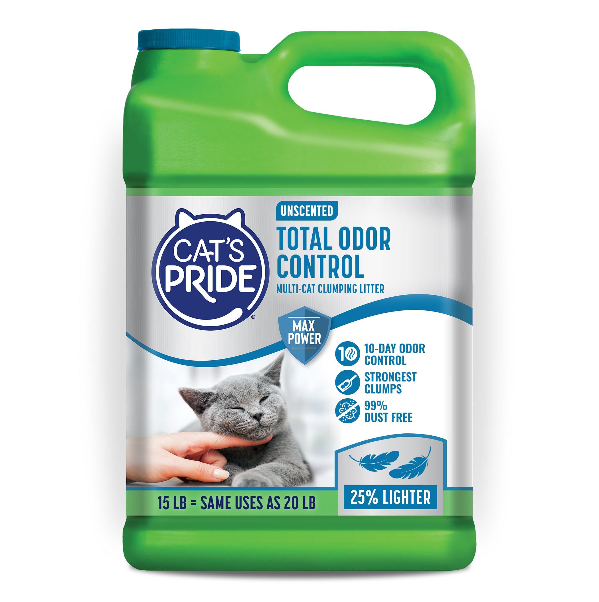 Cat's Pride Fresh and Light Premium Clumping Fragrance Free Scoopable Cat Litter Jug, 15-Pound 🍁 All In One Marketplace Canada