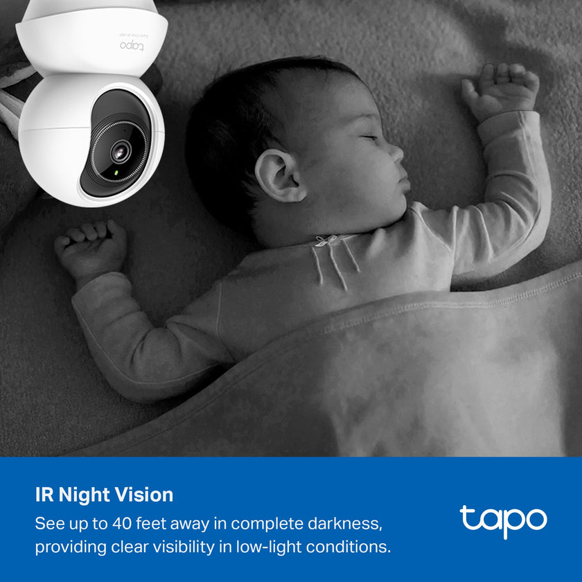 Tapo 3K 5MP Pan/Tilt Security WiFi Camera, Baby & Pet Camera, 360° Motion Tracking, 2-Way Audio, 40Ft. Night Vision, Cloud & Local Storage (Up to 512 GB), Works w/Alexa & Google (Tapo C230) 🍁 All In One Marketplace Canada