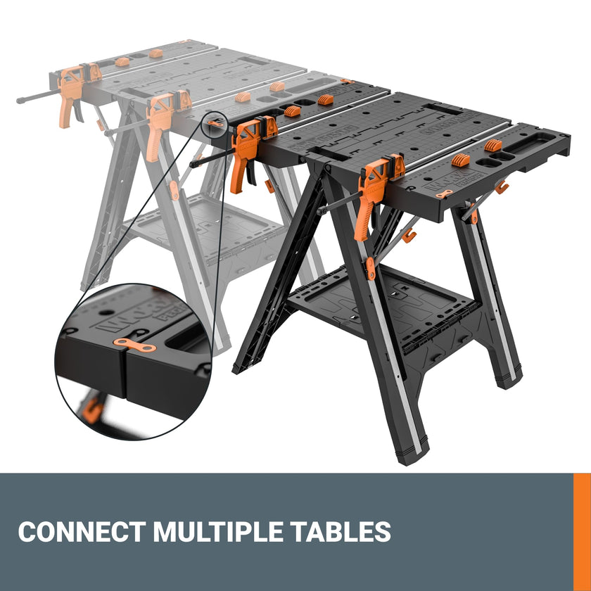 WORX WX051 Pegasus Folding Work Table with Quick Clamps 🍁 All In One Marketplace Canada