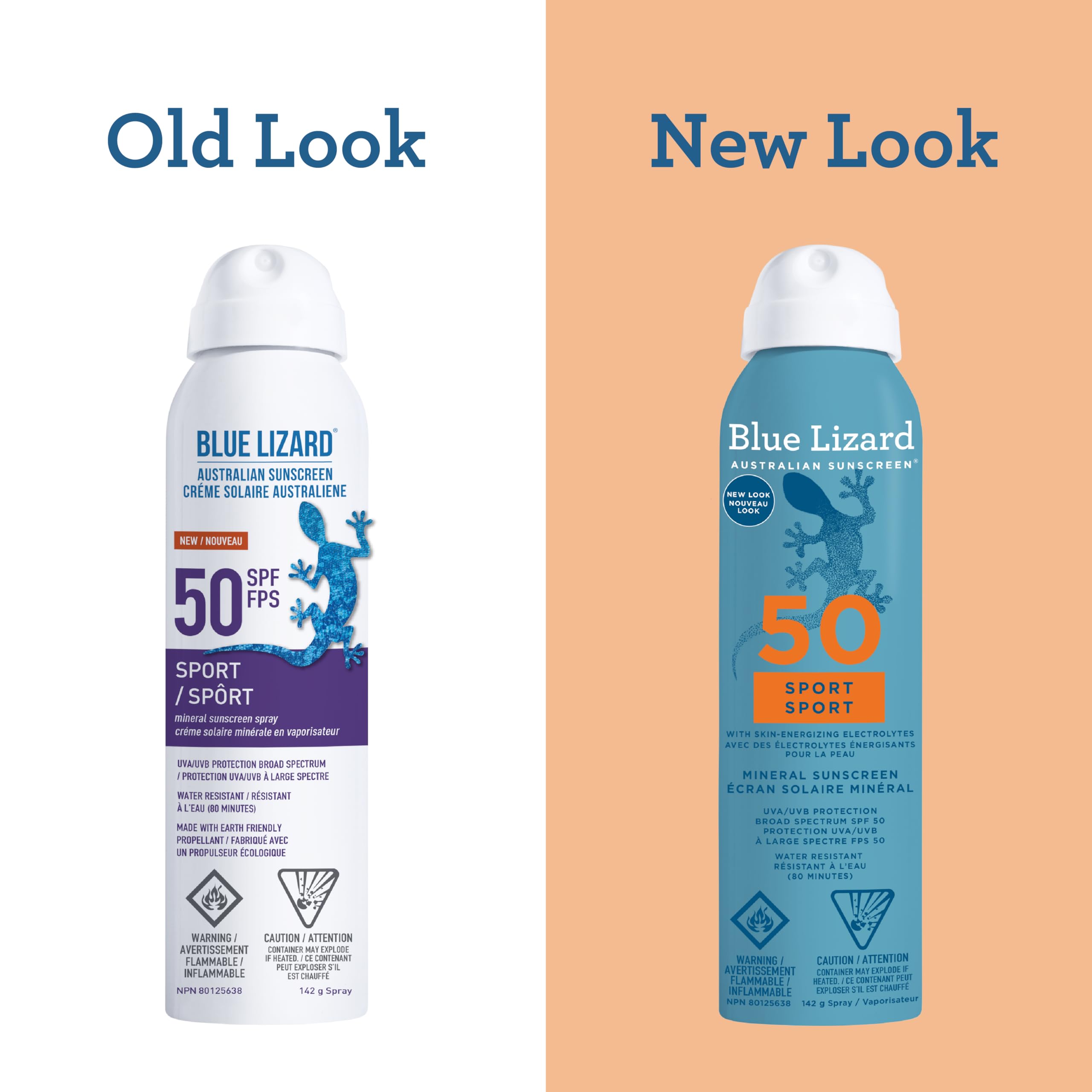Blue Lizard Sport Mineral SPF 50 Spray, Broad-Spectrum UVA/UVB Protection, Water-Resistant, Zinc Oxide Formula, Vegan, 142 g 🍁 All In One Marketplace Canada