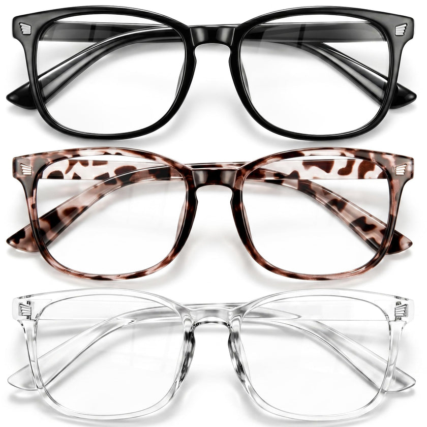 Gaoye Blue Light Blocking Glasses, Fashion Square Fake Nerd Eyewear Anti UV Ray Computer Gaming Eyeglasses Women/Men 🍁 All In One Marketplace Canada