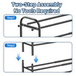 ENJOYBASICS Expandable Metal Shoe Racks for Closet, 4 Tier Adjustable Shoe Organizer Shelf, Black Free Standing Rack Storage for Entryway 🍁 All In One Marketplace Canada