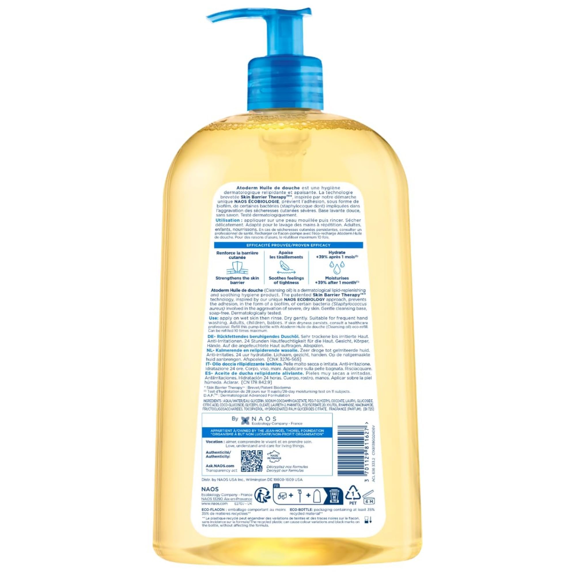 Bioderma Atoderm Shower-Oil, Cleansing-Oil For Face & Body, Nourishing Cleansing Oil For Dry to Atopic Sensitive Skin For Softer & Smooth Skin For Your Whole Family 🍁 All In One Marketplace Canada