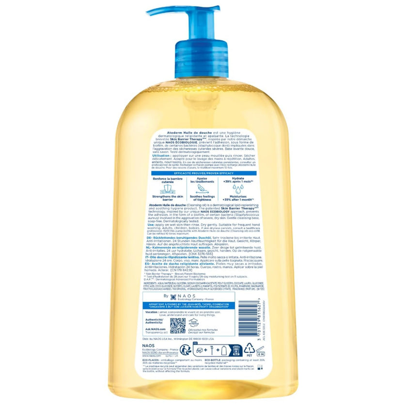 Bioderma Atoderm Shower-Oil, Cleansing-Oil For Face & Body, Nourishing Cleansing Oil For Dry to Atopic Sensitive Skin For Softer & Smooth Skin For Your Whole Family 🍁 All In One Marketplace Canada
