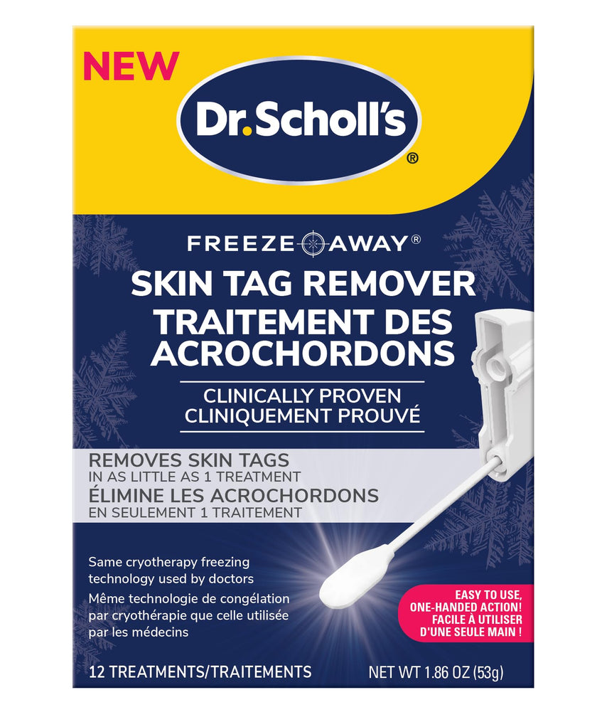 Dr. Scholl's Freeze Away Skin Tag Remover - At Home Skin tag Removal kit. Clinically Proven Skin Tag Removal in as Little as 1 Treatment. 1 Skin tag Removal kit, 12 Treatments 🍁 All In One Marketplace Canada
