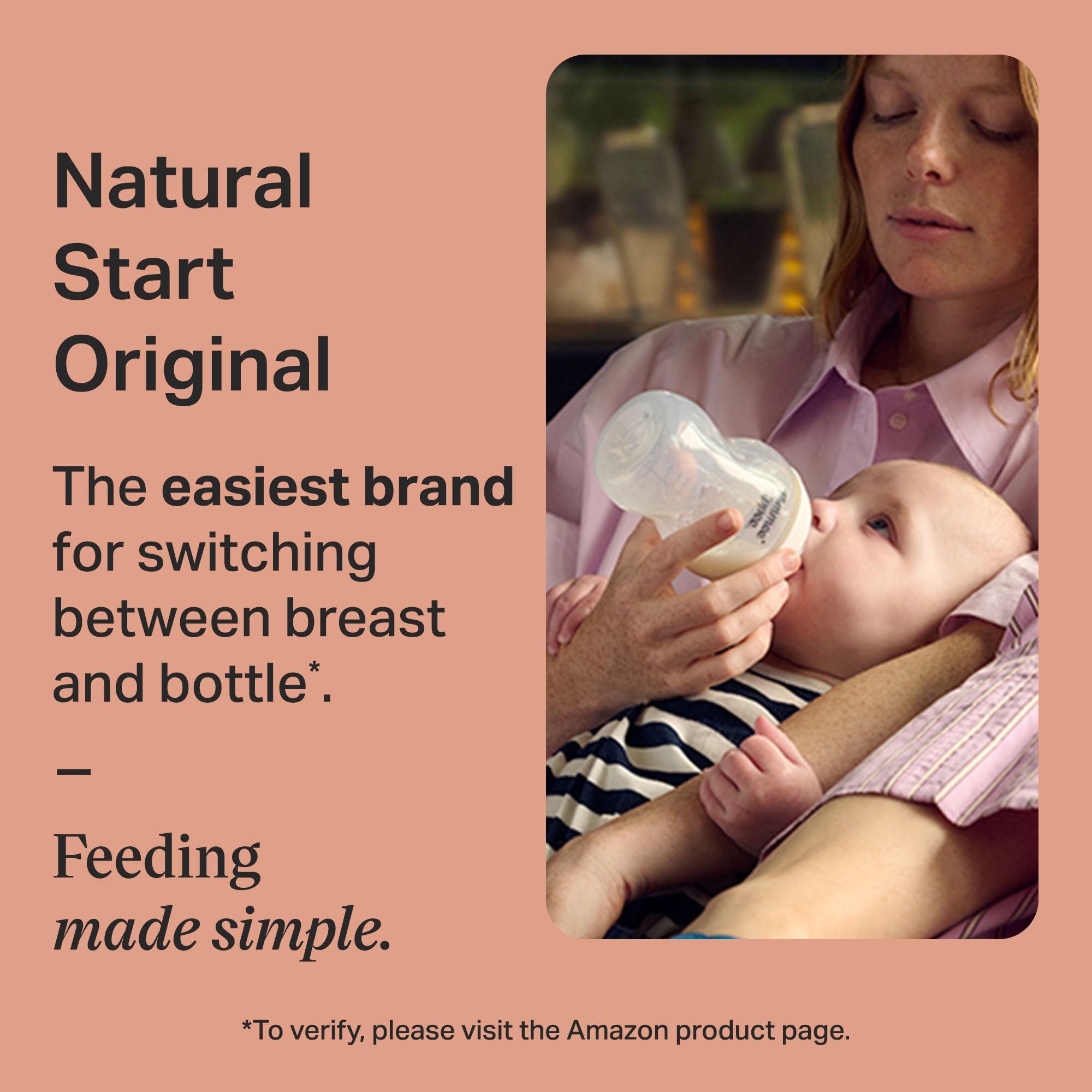 Tommee Tippee Natural Start Baby Bottles, Thicker Feed, 6m+, 11oz/340ml 🍁 All In One Marketplace Canada
