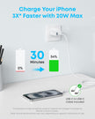 Anker iPhone 17/16 Charger, 2-Pack 20W Fast USB C Charger Block, for iPhone 17/16/16 Pro Max/15 Series/iPad Pro and More (2 Pack & 2 Cable)(White) 🍁 All In One Marketplace Canada