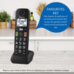 Panasonic Cordless Phone, Easy to Use with Large Display and Big Buttons, Flashing Favourites Key, Call Block, 2 Cordless Handsets - KX-TGU122CB (Black) 🍁 All In One Marketplace Canada