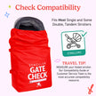 J. L. Childress Gate Check Air Travel Bag for Standard and Double Strollers, Red 🍁 All In One Marketplace Canada