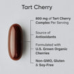 Sports Research® Tart Cherry Concentrate - Made from Organic Montmorency Tart Cherries - Fruit Complex - Non-GMO & Gluten Free Formula - 60 Liquid Softgels for Daily Use 🍁 All In One Marketplace Canada