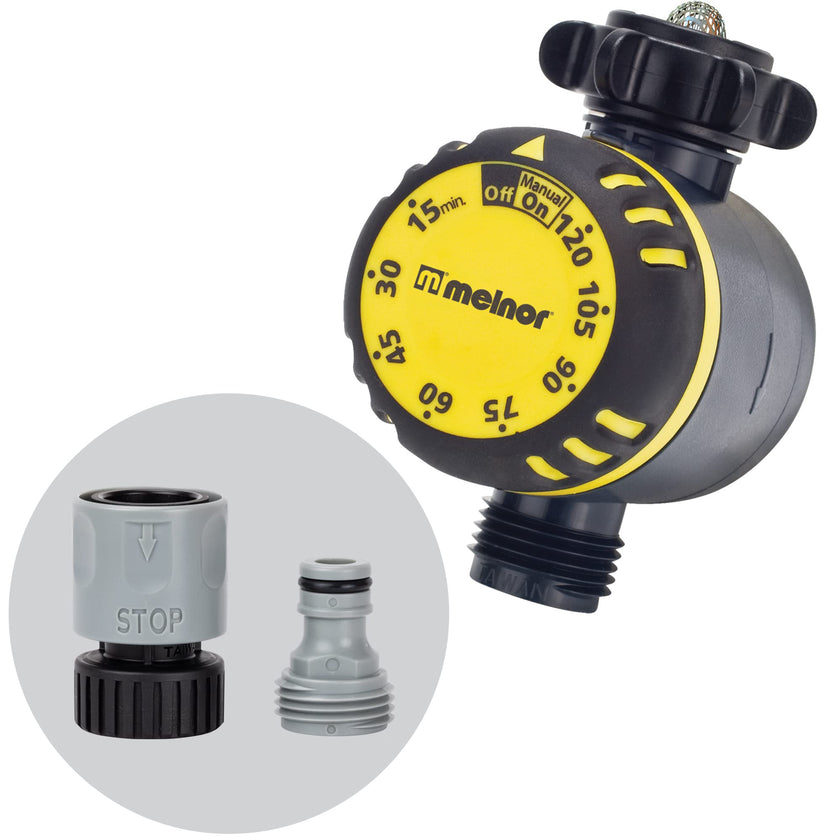 Melnor 65136AMZ Mechanical Timer, Black, Yellow 🍁 All In One Marketplace Canada