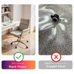Kuyal Clear Chair mat for Hard Floors 36 x 48 inches Transparent Floor Mats Wood/Tile Protection Mat for Office & Home (36