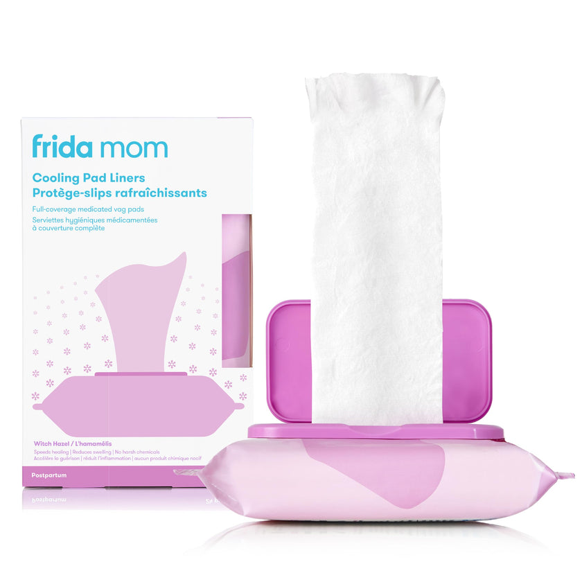 Frida Mom Witch Hazel Perineal Cooling Pad Liners for Postpartum Care, Hospital Bag Essentials for Pain Relief After Birth, Full-Length Medicated Cooling Pad Liners (24ct) 🍁 All In One Marketplace Canada