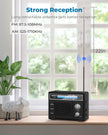 PRUNUS Portable Radio AM FM, Transistor Radio Battery Operated and Plug in Wall,Loud Speaker Support AUX in and Micphone in, Small Radios Portable AM FM J-136 🍁 All In One Marketplace Canada