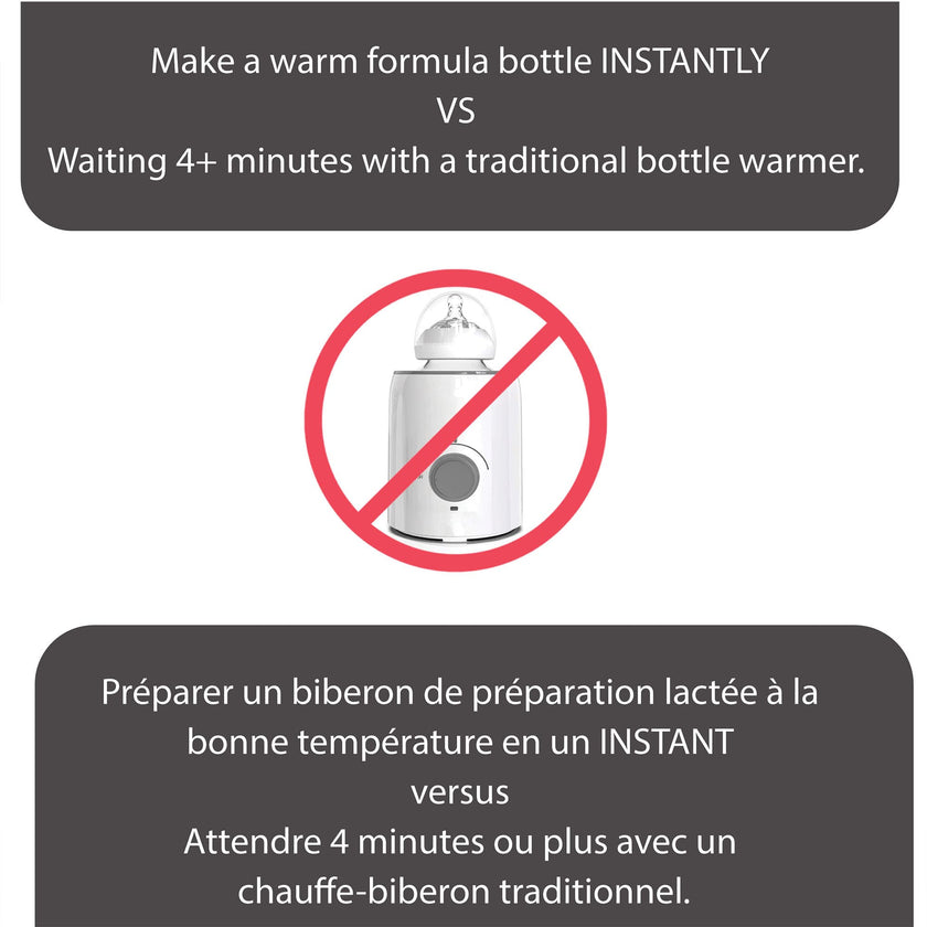 Baby Brezza Instant Warmer - Instantly Dispense Warm Water at Perfect Baby Bottle Temperature - Traditional Baby Bottle Warmer Replacement - Fast Baby Formula Bottles 24/7-3 Temperatures 🍁 All In One Marketplace Canada