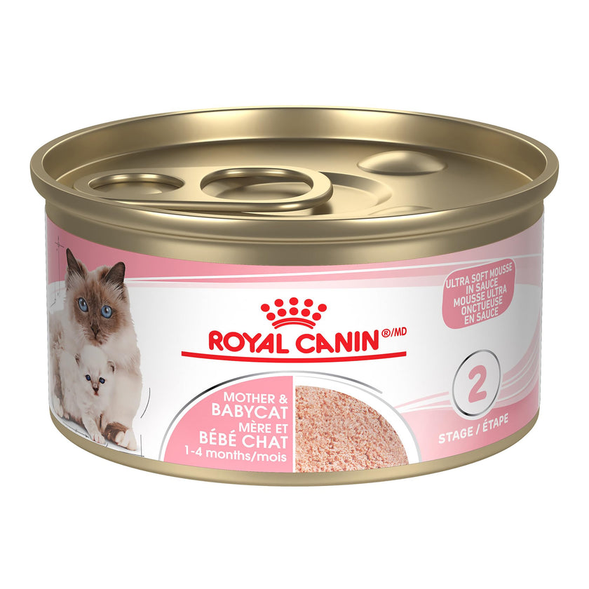 Royal Canin Feline Health Nutrition Mother & Babycat Ultra Soft Mousse in Sauce Canned Cat Food, 3 oz can (24-Count) 🍁 All In One Marketplace Canada