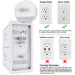 3-Sided Power Bars with Surge Protector, POWRUI 6-Outlet Extender with 3 USB Ports (1 USB C) and Night Light, Multi Plug Outlet and Spaced Outlets Adapter, ETL, White 🍁 All In One Marketplace Canada