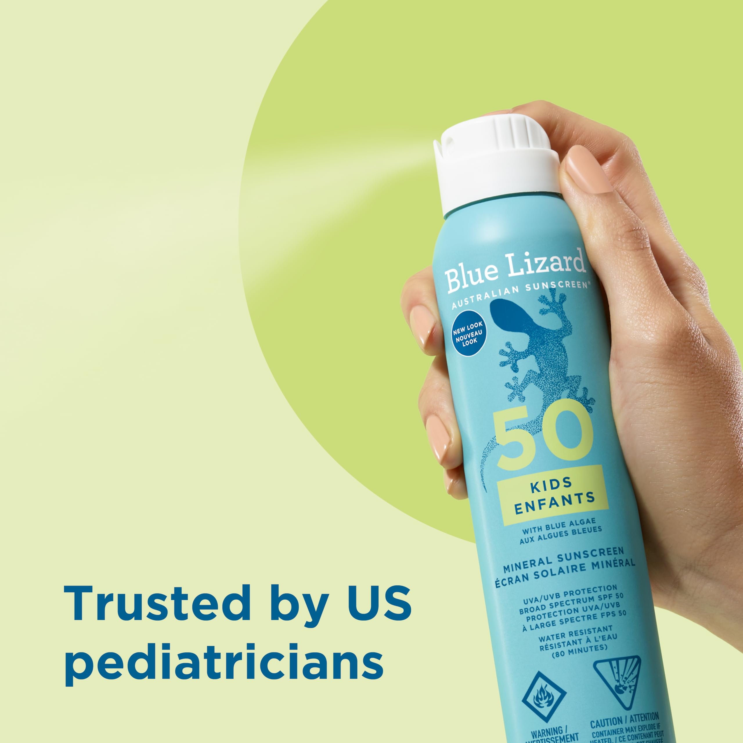 Blue Lizard Kids Mineral SPF 50 Sunscreen Spray, Broad-Spectrum UVA/UVB Protection, Water-Resistant, Zinc Oxide Formula, 142 g 🍁 All In One Marketplace Canada