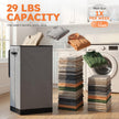 SOLEDI 100L Laundry Basket with Lid Large Laundry Hamper, Clothes Hamper with Laundry Bag Easy to Carry, Collapsible Storage Bins for Bedroom, Bathroom, Dorm, Apartment, College, Wardrobe, Grey 🍁 All In One Marketplace Canada