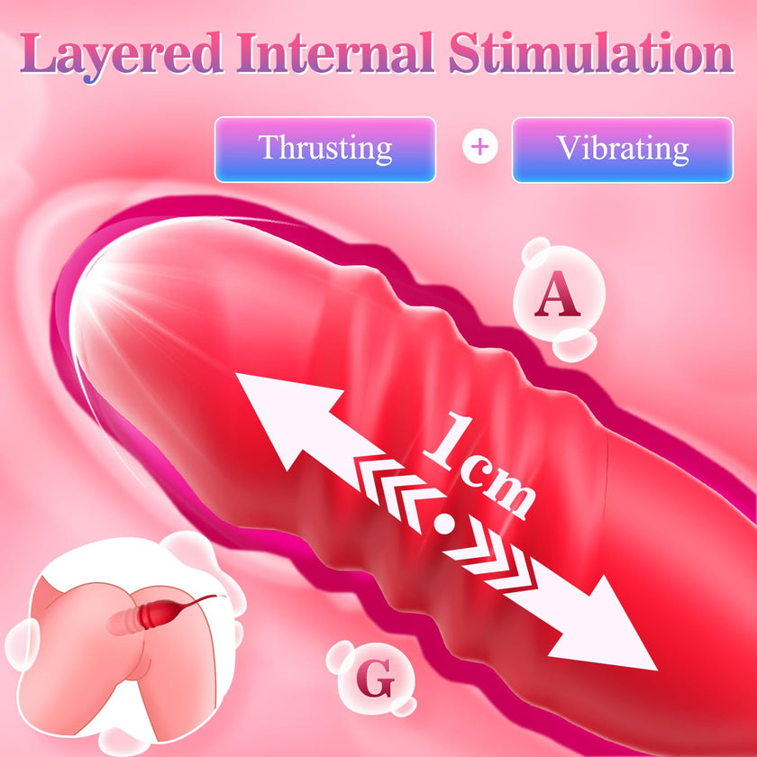 Neworld Sex Toys Rose Vibrator with 9 Sucking & Thrusting Dildo Vibrators 🍁 All In One Marketplace Canada