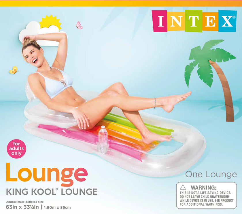 Intex King Kool Inflatable Lounge, 63