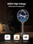 YISSVIC Bug Zapper Racket 4000 Volt Electric Fly Swatter Fly Zapper Indoor Outdoor Dual Modes with Attractant Light Rechargeable 🍁 All In One Marketplace Canada