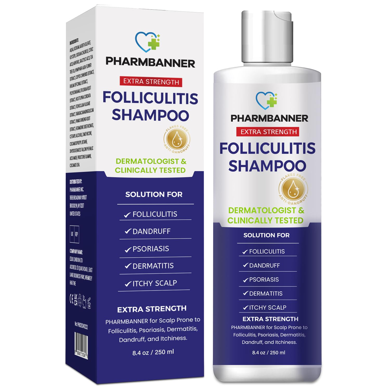 Folliculitis & Seborrheic Dermatitis Shampoo – Anti-Dandruff Scalp Care for Itchy, Flaky, Dry Scalp, Helps Relieve Irritation & Discomfort 🍁 All In One Marketplace Canada