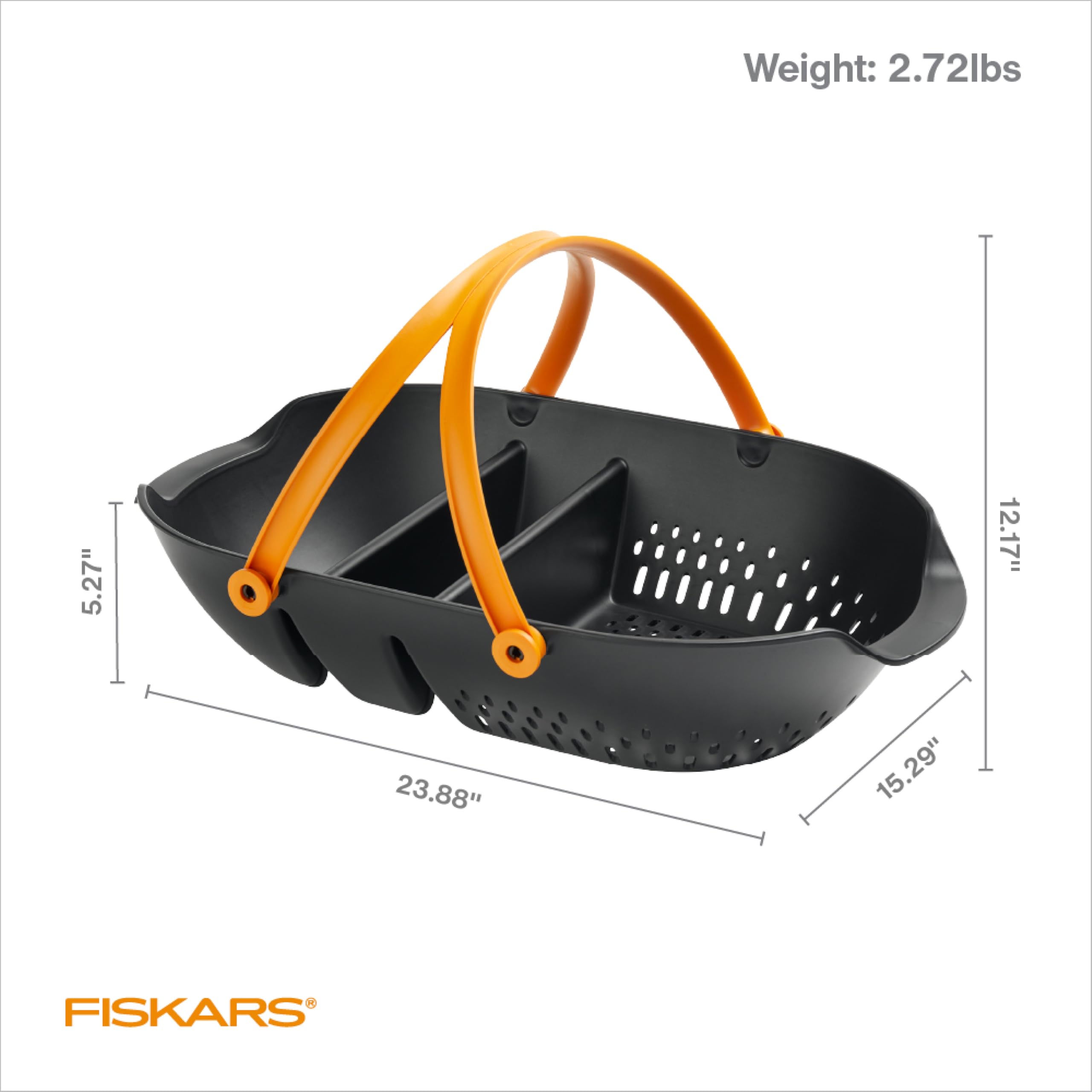 Fiskars Harvest Basket, Container for Gardening and Harvesting, Garden Tool with Ergonomic Handles and Collander 🍁 All In One Marketplace Canada