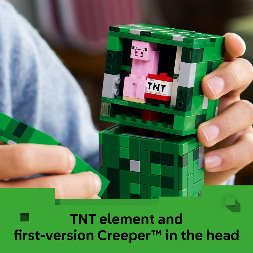 LEGO Minecraft The Creeper Kids Building Toy - Minecraft Toy for Boys & Girls, Ages 10+ - Room Decor for Gamers -W/ 1st Version Minifigure - Gift for Birthdays - 21276 🍁 All In One Marketplace Canada