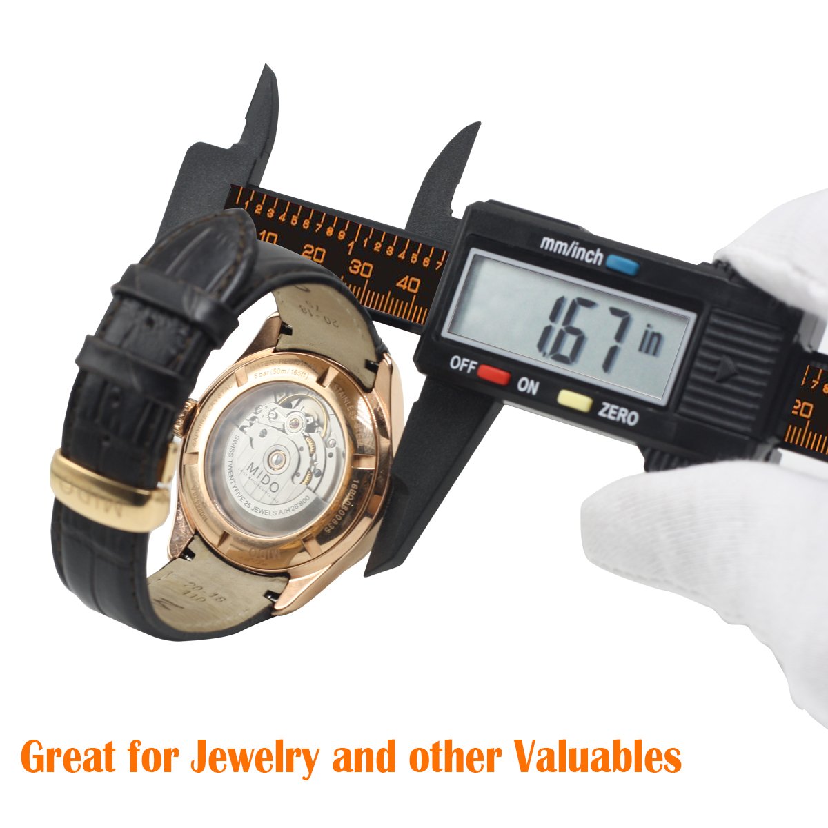 FineSource Electronic Digital Caliper Inch/Metric Conversion 0-6 Inch/150 mm Carbon Fiber Gauge Micrometer Extra Large LCD Screen Auto Off Featured Measuring Tool (Black) 🍁 All In One Marketplace Canada