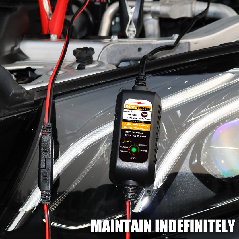 MOTOPOWER MP00205A 12V 800mA Fully Automatic Battery Charger/Maintainer 🍁 All In One Marketplace Canada