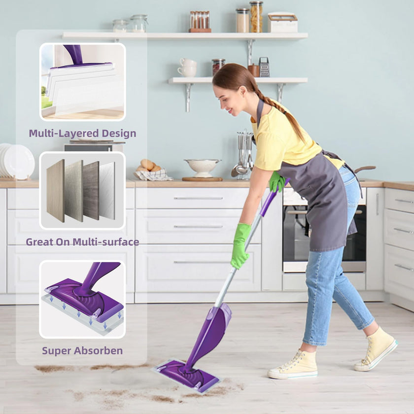 30 Count Disposable Wetjet Pad Refills for Swiffer Wetjet,Spray Wet Pads Refill, Heavy Duty Mop Pad Refills,All Purpose Multi Surface Floor Cleaning 🍁 All In One Marketplace Canada