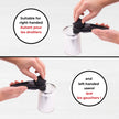 Starfrit MightiCan Can Opener, Safe Smooth-Cut Design, Holds Lid and Leaves No Sharp Edges, Comfort Grip Handle, Heavy-Duty Non-Slip Knob, 3-Year Warranty, Black 🍁 All In One Marketplace Canada