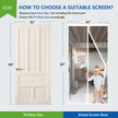 White Magnetic Screen Door Fits Door Size 32x80in Screen Size 34x82in Heavy Duty Mesh Full Frame With Magic Tape 🍁 All In One Marketplace Canada
