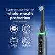 Oral-B iO Deep Clean + Protect Rechargeable Electric Toothbrush, Black with Visible Pressure Sensor, 5 Cleaning Settings, 2 Min Timer, a iO Series 7 Toothbrush, 2 Replacement Brush Heads, and Charging Travel Case 🍁 All In One Marketplace Canada