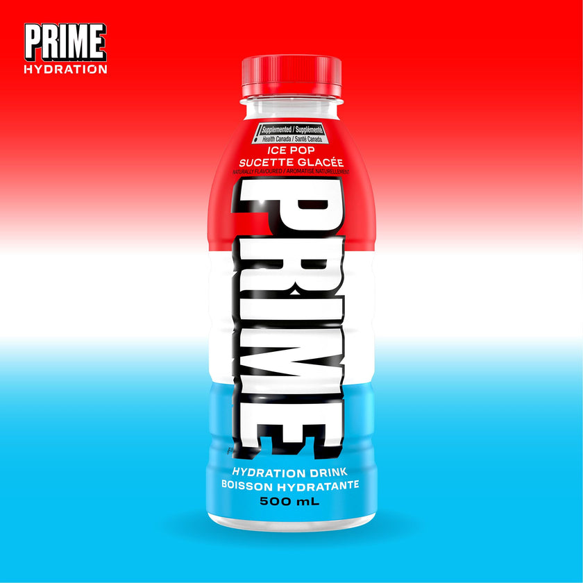 Prime Hydration Drink Ice Pop 12x500ml 🍁 All In One Marketplace Canada