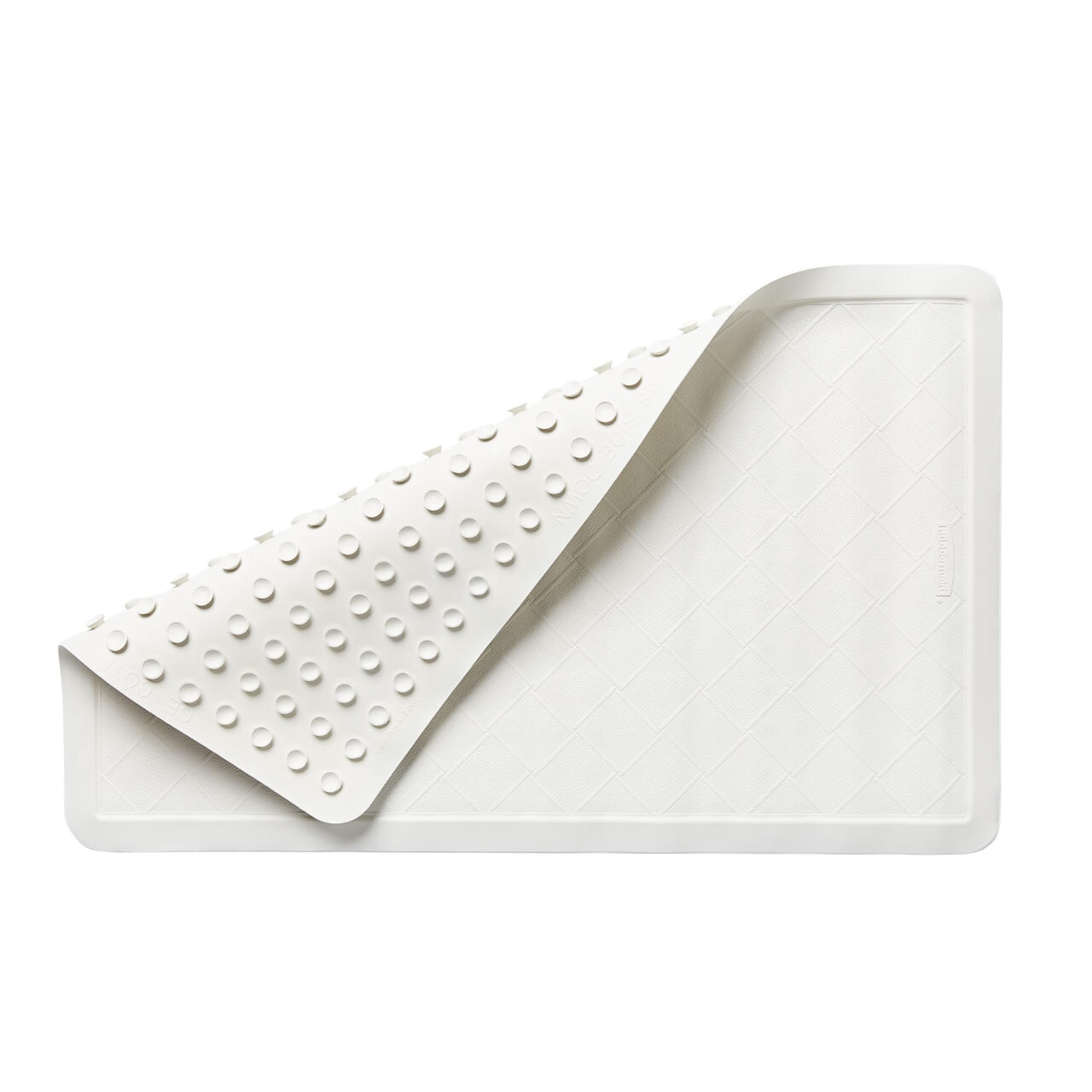 Rubbermaid Commercial Products Bath Tub and Shower Mat | Medium - 14 x 24 in. | White | Machine Washable | Safti-Grip Non-Slip Bathroom Mat with Suction Cups for Home/Hotel/Shower/Bathtub 🍁 All In One Marketplace Canada