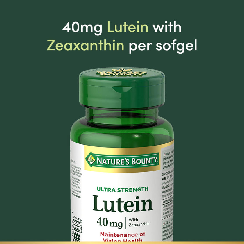 NATURE'S BOUNTY Lutein, Ultra Strength, Support For Conditions Like Cataracts & Macular Degeneration, 53 g 🍁 All In One Marketplace Canada