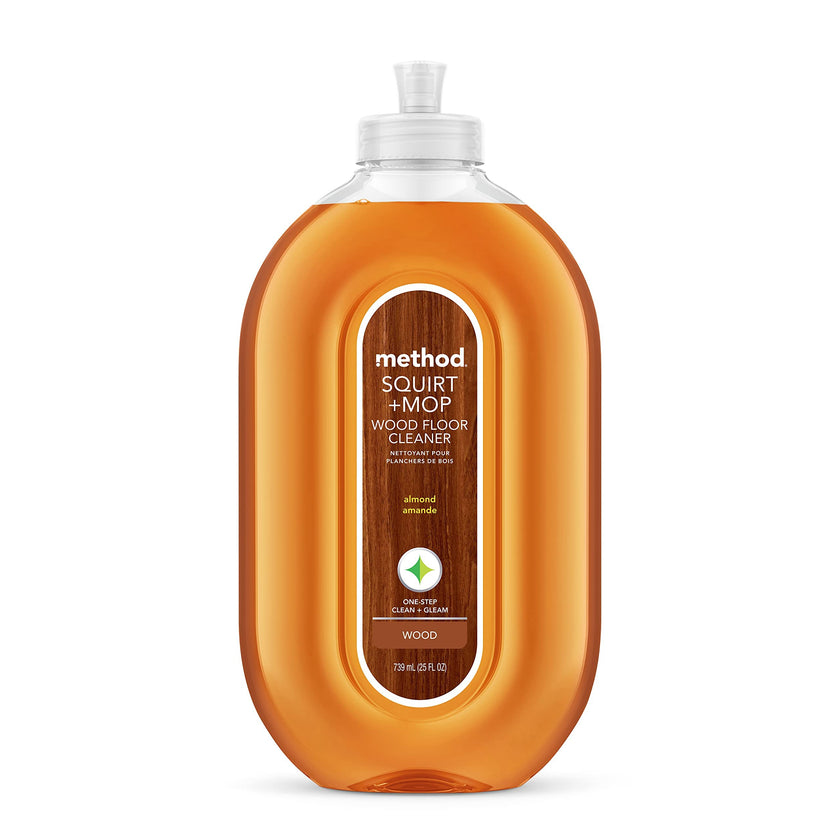 Method Hardwood Floor Cleaner, Squirt + Mop Refill, Use as Laminate or Sealed Wood Floor Cleaner, Almond Scent, 2 Liter Bottle, 1 Pack, Packaging May Vary 🍁 All In One Marketplace Canada