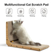 FUKUMARU Cat Scratcher, 68 CM L Shape Cat Scratch Pad Wall Mounted, Cat Scratching Cardboard with Ball Toy for Indoor Cats, Large Size 🍁 All In One Marketplace Canada