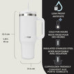 Contigo Streeterville Tumbler, 40 oz (1.18 L), Insulated Stainless Steel Water Bottle with Straw and Leak-Proof Lid, Salt 🍁 All In One Marketplace Canada