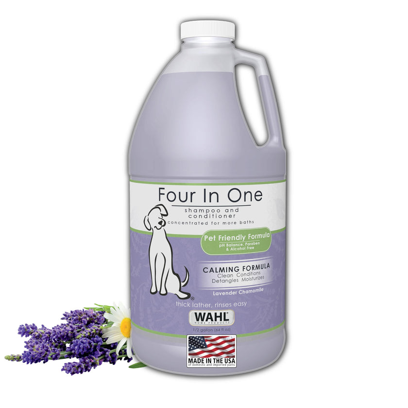 Wahl USA 4-in-1 Calming Pet Shampoo for Dogs with a Lavender Chamomile Scent – Cleans, Conditions, Detangles, & Moisturizes - Pet Friendly Formula – 64 Oz - Model 821000-050 🍁 All In One Marketplace Canada