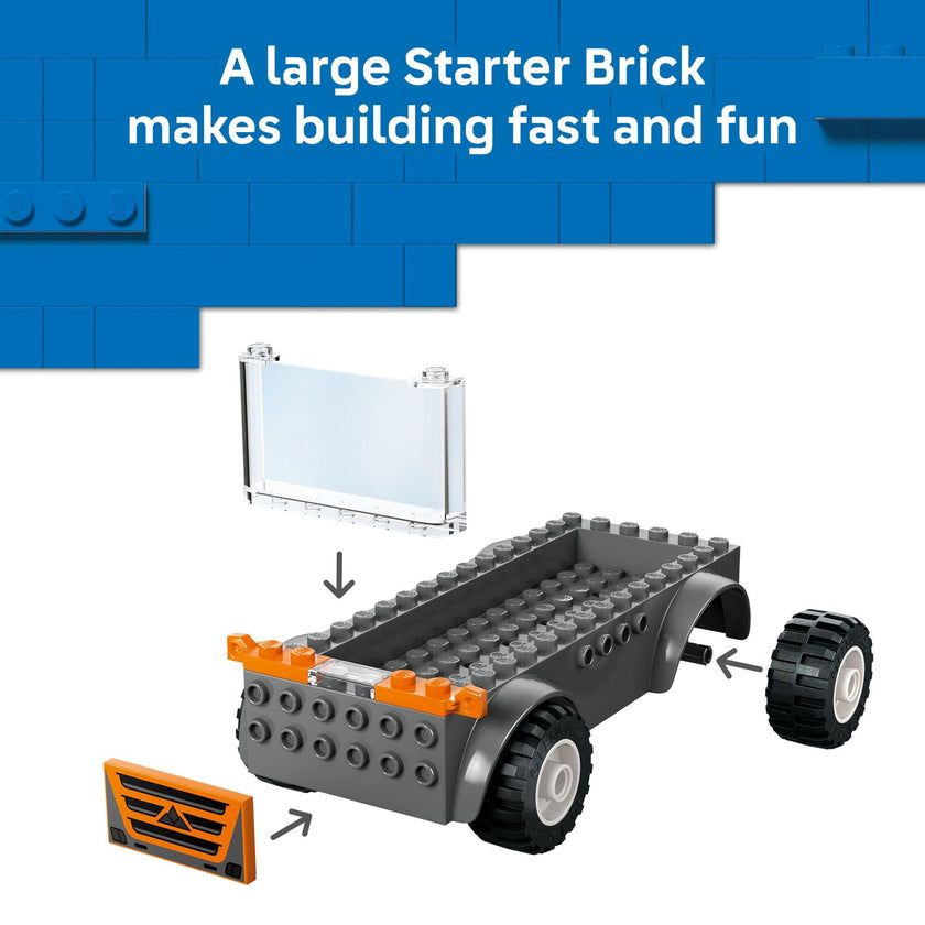 LEGO City Motorcycle Transporter Building Toy for Boys & Girls - Pretend Play Set for Preschool Kids, Ages 4+ - Flatbed Truck Toy W/2 Toy Motorcycles & 2 Minifigures - Gift Idea for Birthdays - 60491 🍁 All In One Marketplace Canada
