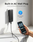 VEGER Portable Charger for iPhone Built in Cables and Wall Plug, 10000mah Slim Fast Charging USB C Power Bank, Travel Essential Battery Pack Compatible with iPhones, iPad, Samsung More Devices(Black) 🍁 All In One Marketplace Canada