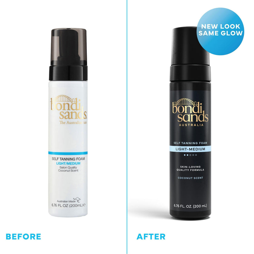 Bondi Sands Self Tanning Foam Light/Medium| Lightweight Self-Tanner Foam Enriched with Aloe Vera | Coconut scent | suitable for fair skin |Streak-Free | Never Orange | Vegan & Cruelty Free (200 mL) 🍁 All In One Marketplace Canada