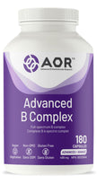AOR Advanced B Complex Capsules, 180 Count 180-Day Supply - Full-Spectrum B Vitamin Blend with B1, B2, B3, B5, B6, B12, Inositol, Folic Acid & Biotin - Vegan, Non-GMO & Gluten-Free - Promotes Energy 🍁 All In One Marketplace Canada
